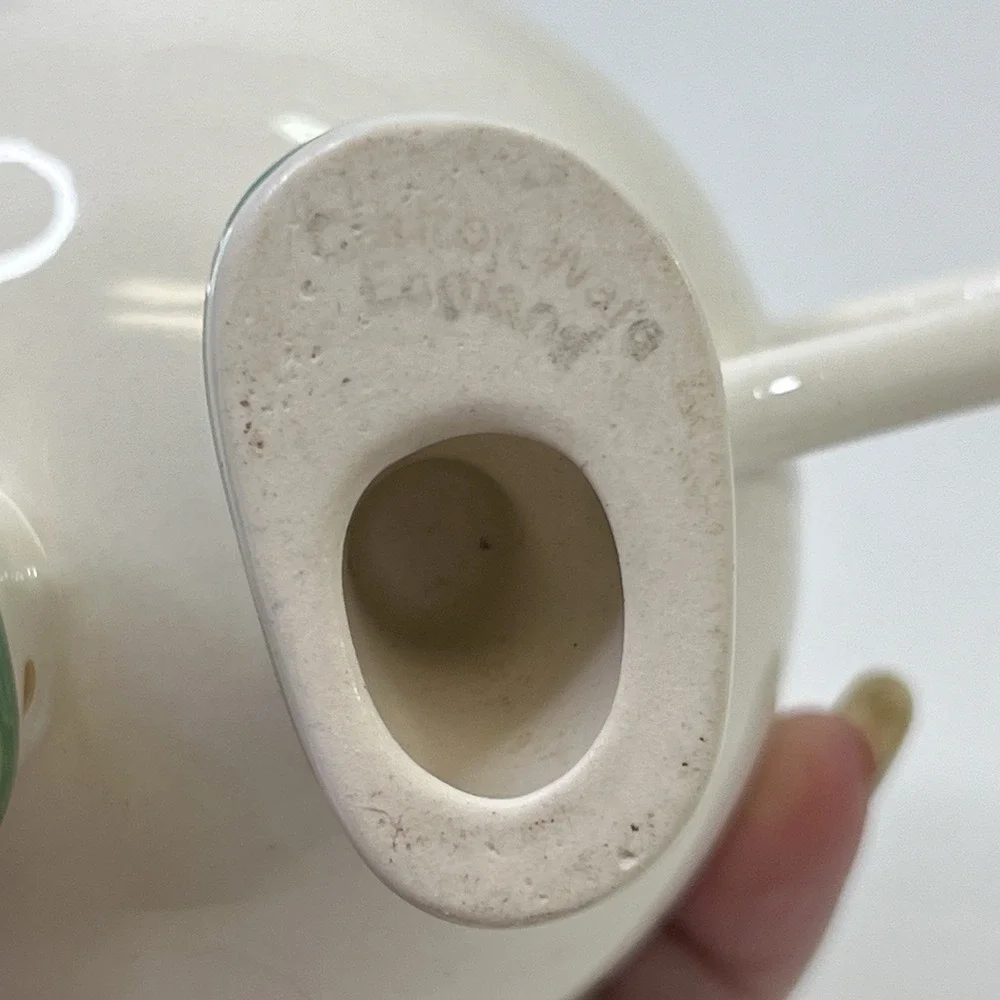 Carlton Ware‎ Walking Ware Teacup Green Shoes Polka Dot Vintage England